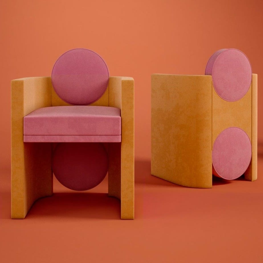 Postmodern interior design mak suh muh dining chair