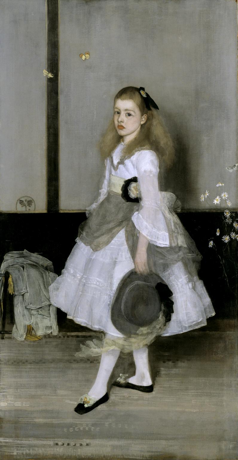 Harmony in grey and green: miss cicely alexander 1872-4 by james abbott mcneill whistler 1834-1903