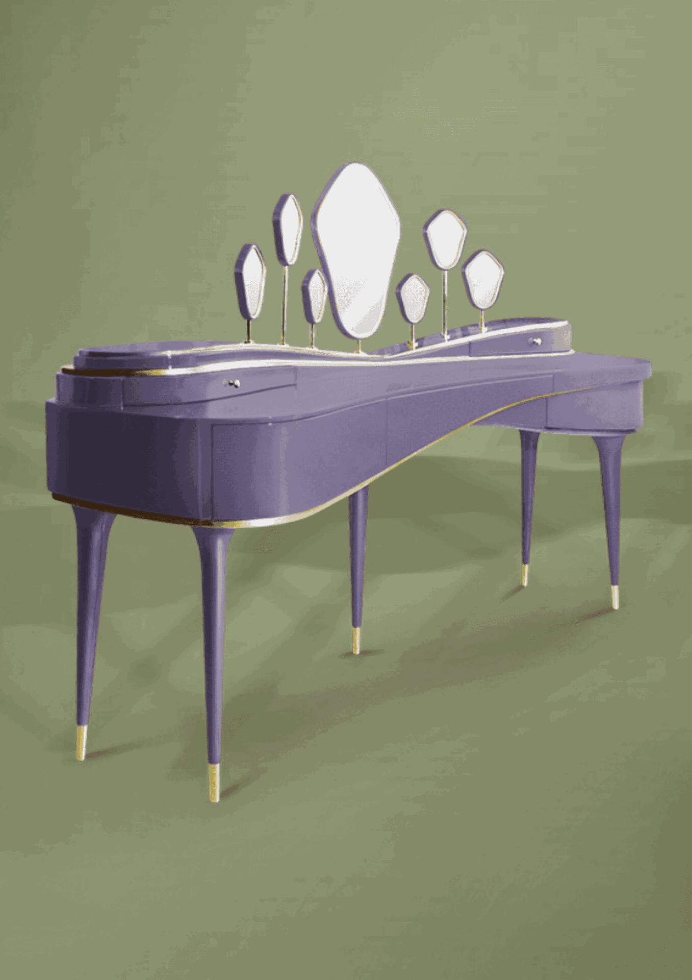 Royal lilac interior trend - amelie dressing table by malabar