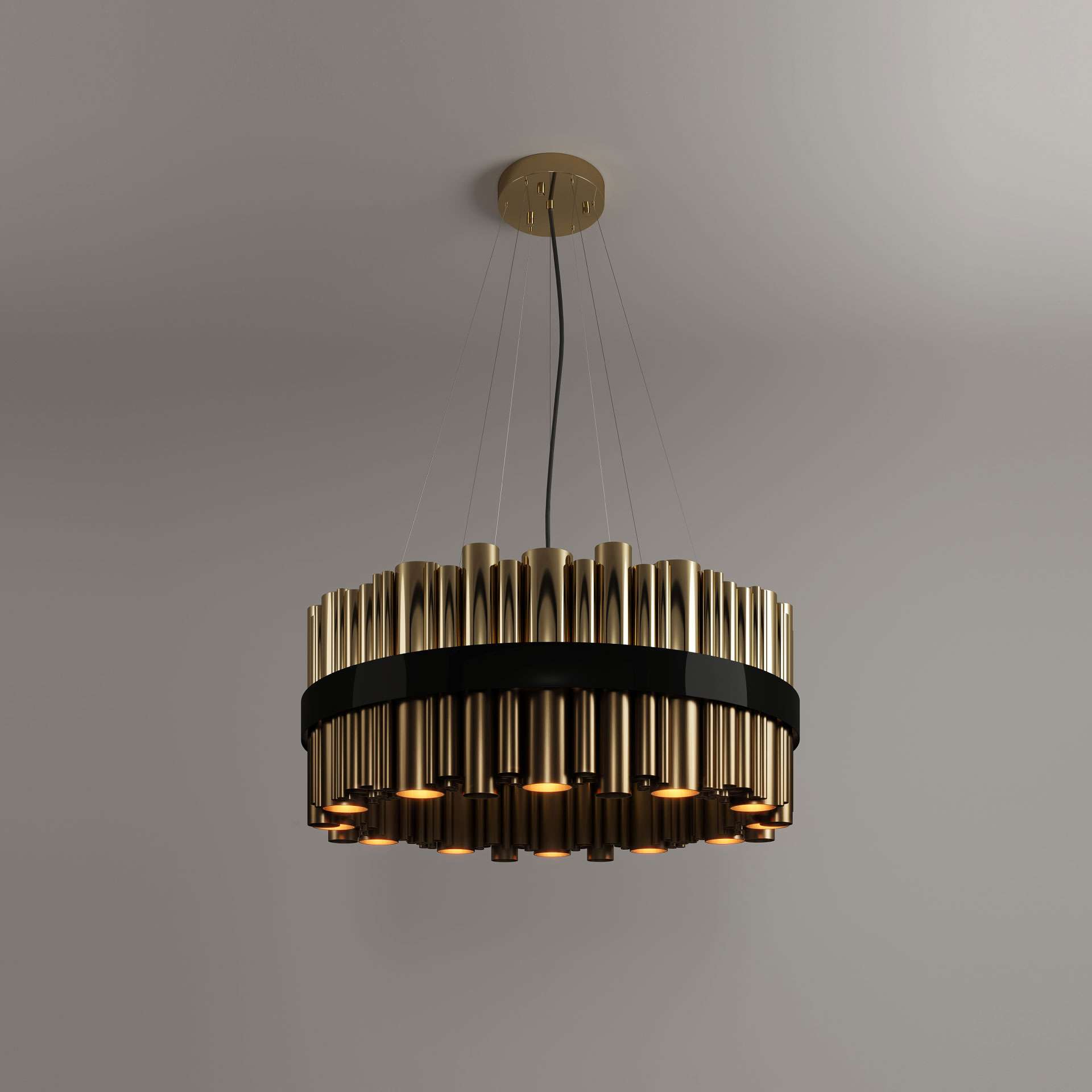 Granville round suspension lamp