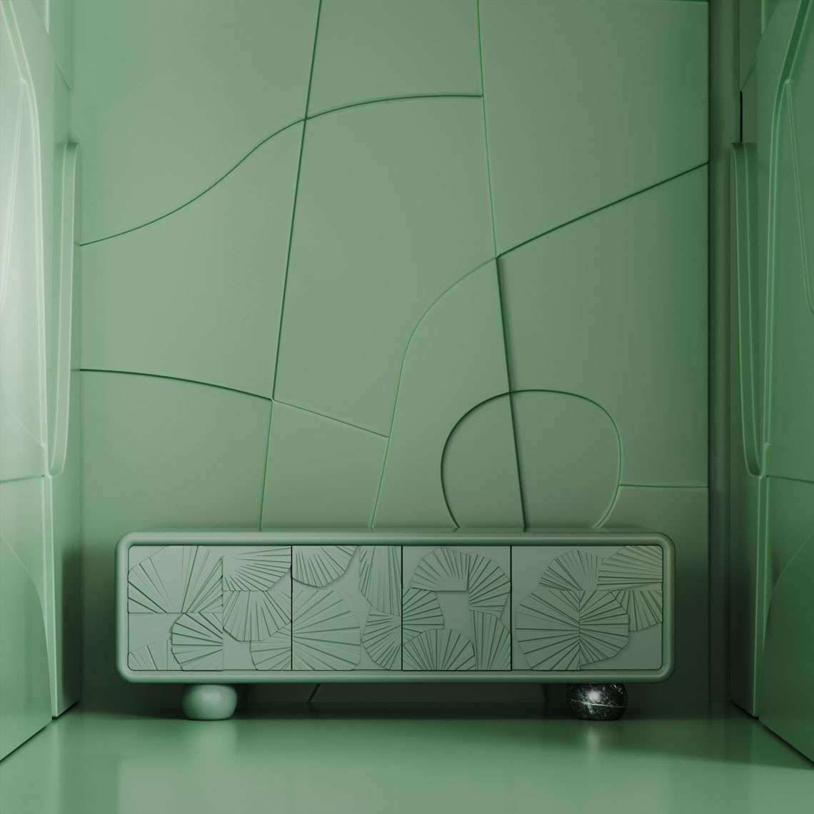 Passion for color with mon ooh sideboard