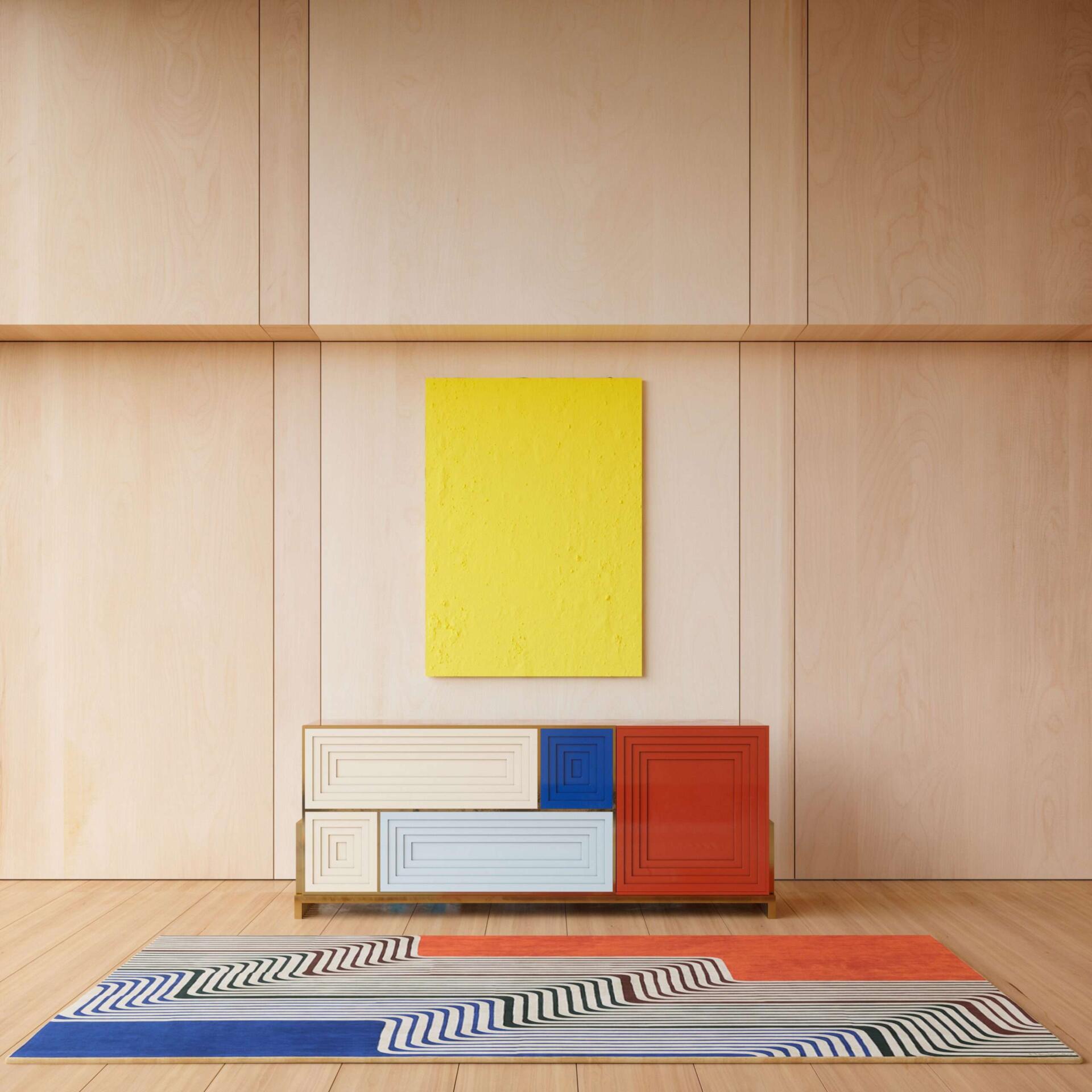 Venezia sideboard - color blocks