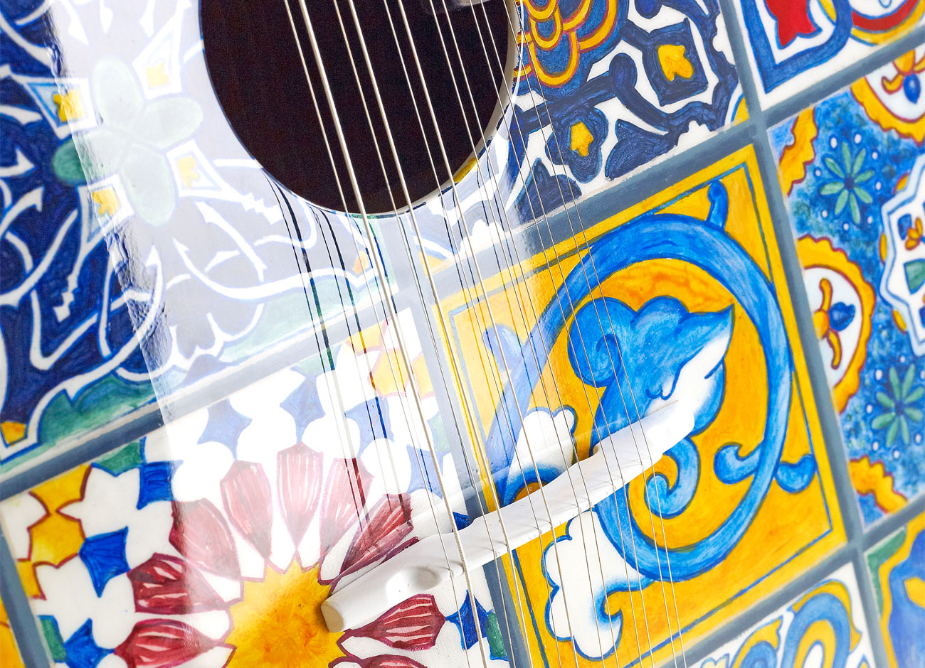 Azulejo i guitar